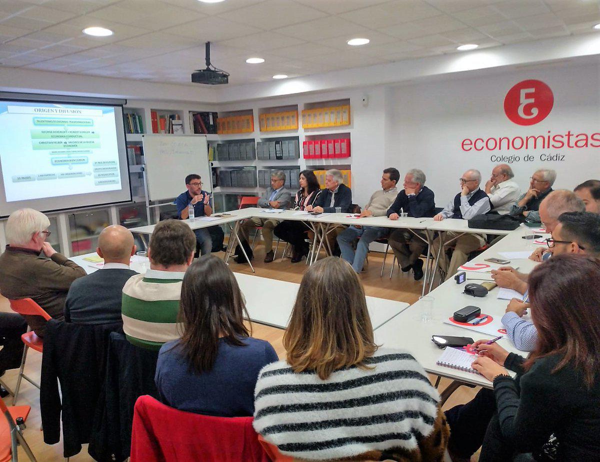 Charla sobre Economía del Bien Común en el Colegio de Economistas de Cádiz Noticia Charla sobre Economía del Bien Común en el Colegio de Economistas de Cádiz